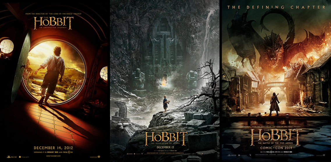 Image result for the hobbit trilogy poster
